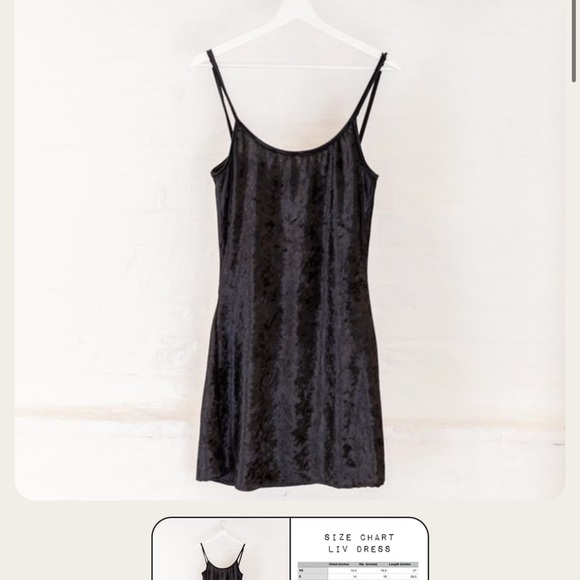 Little High Little Low Liv Velvet Mini Dress in colour Muck - Picture 4 of 5